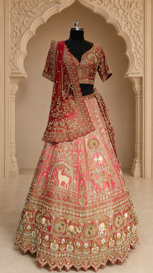 Gulnaar Heritage Bridal Lehenga