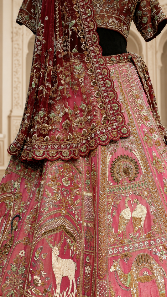 Gulnaar Heritage Bridal Lehenga