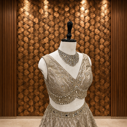 Antique Copper Lehenga