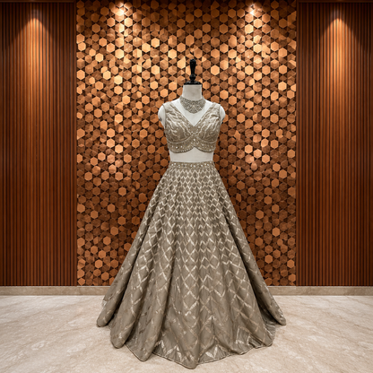 Antique Copper Lehenga