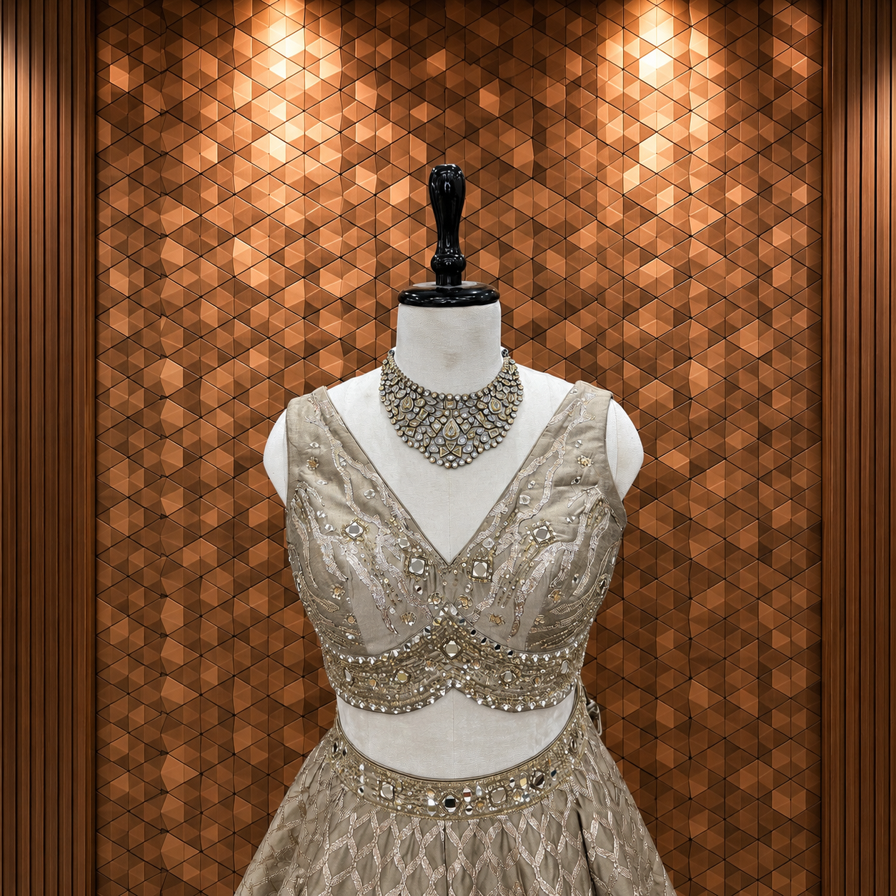 Antique Copper Lehenga