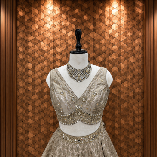 Antique Copper Lehenga