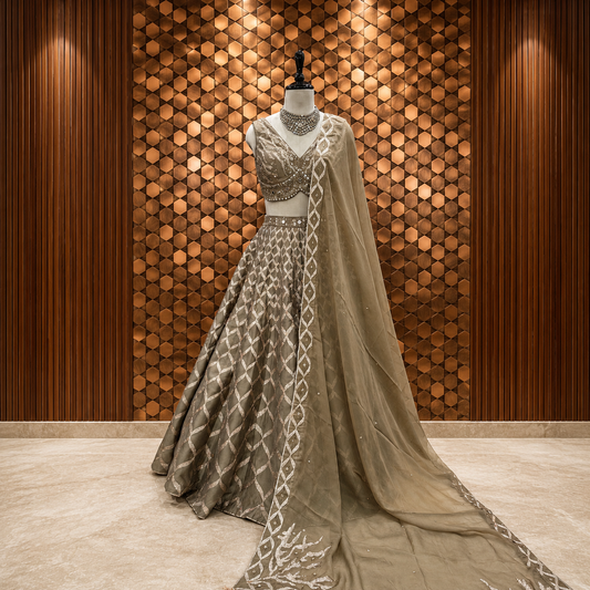Antique Copper Lehenga