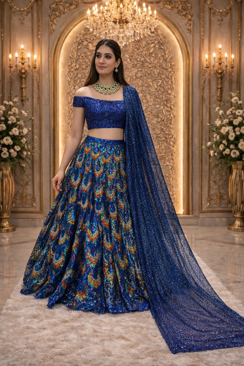 Blue Radiance Lehenga