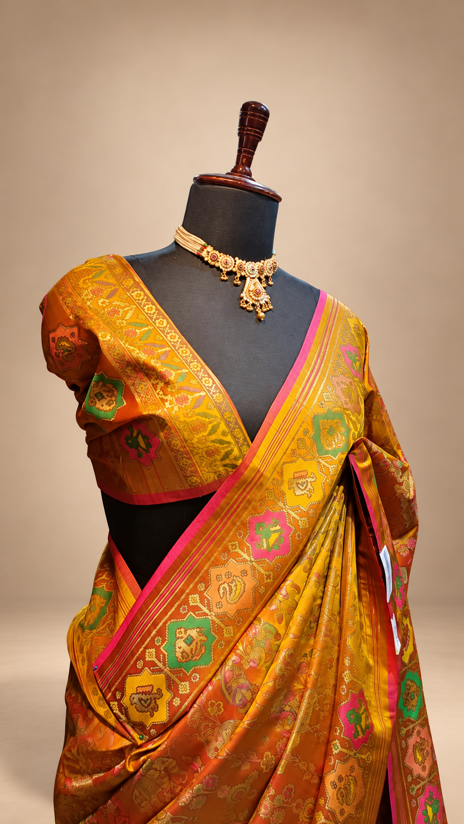The Kesari Meher Heritage Silk Saree