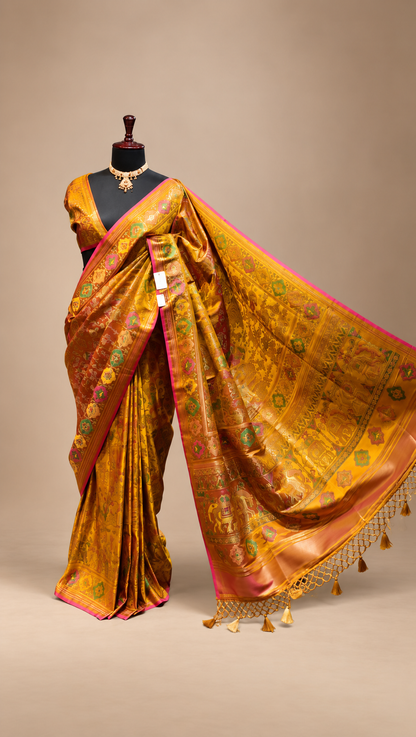 The Kesari Meher Heritage Silk Saree