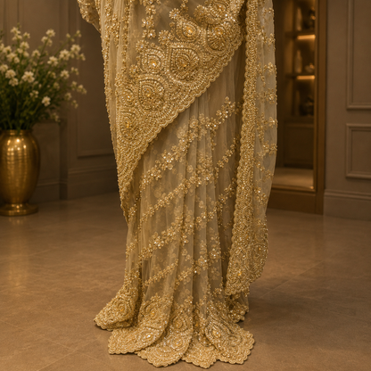 Ivory Royale Saree
