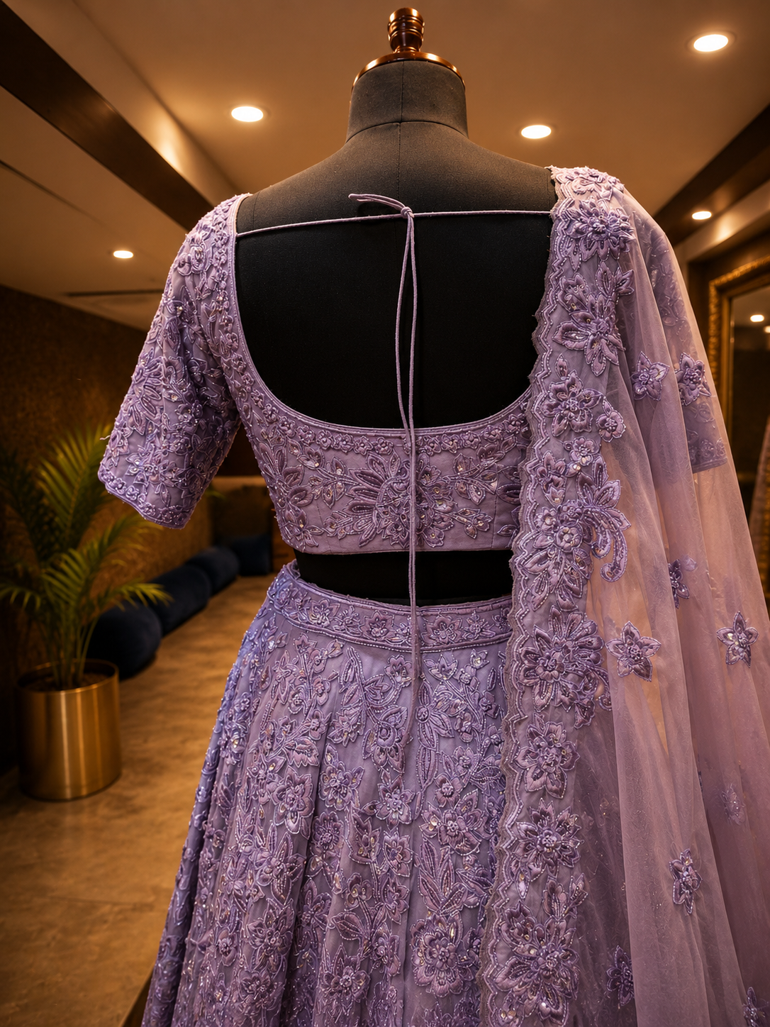 Lavender Bloom Lehenga
