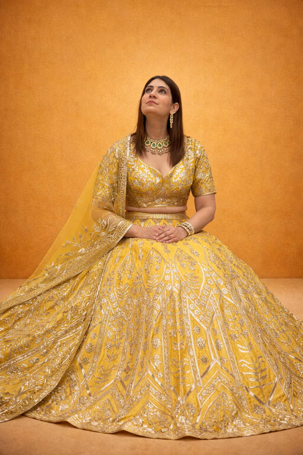Mustard Majesty Lehenga