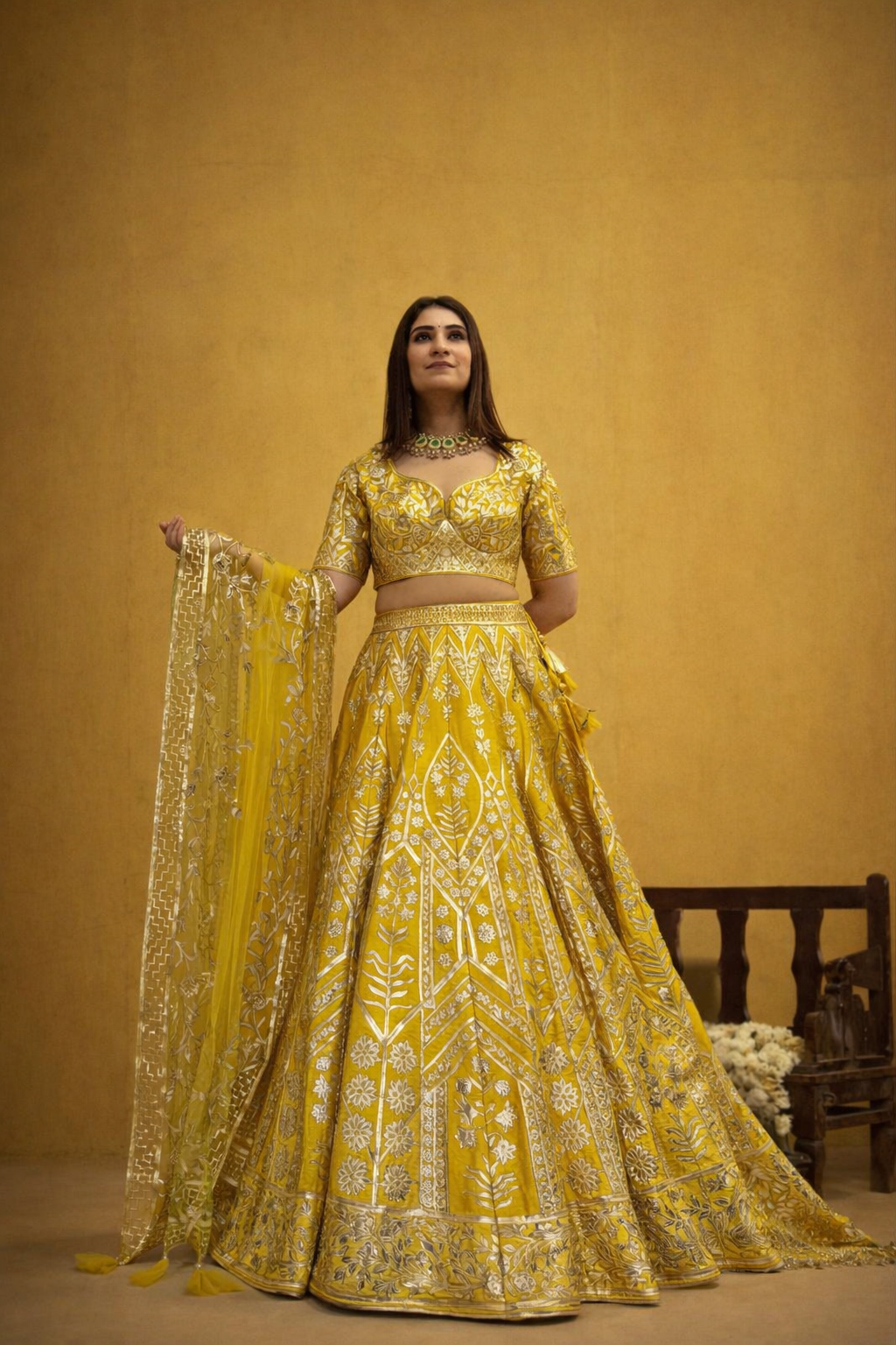 Mustard Majesty Lehenga