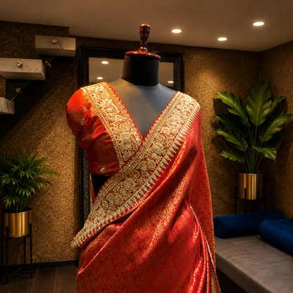 Royal Red Saree