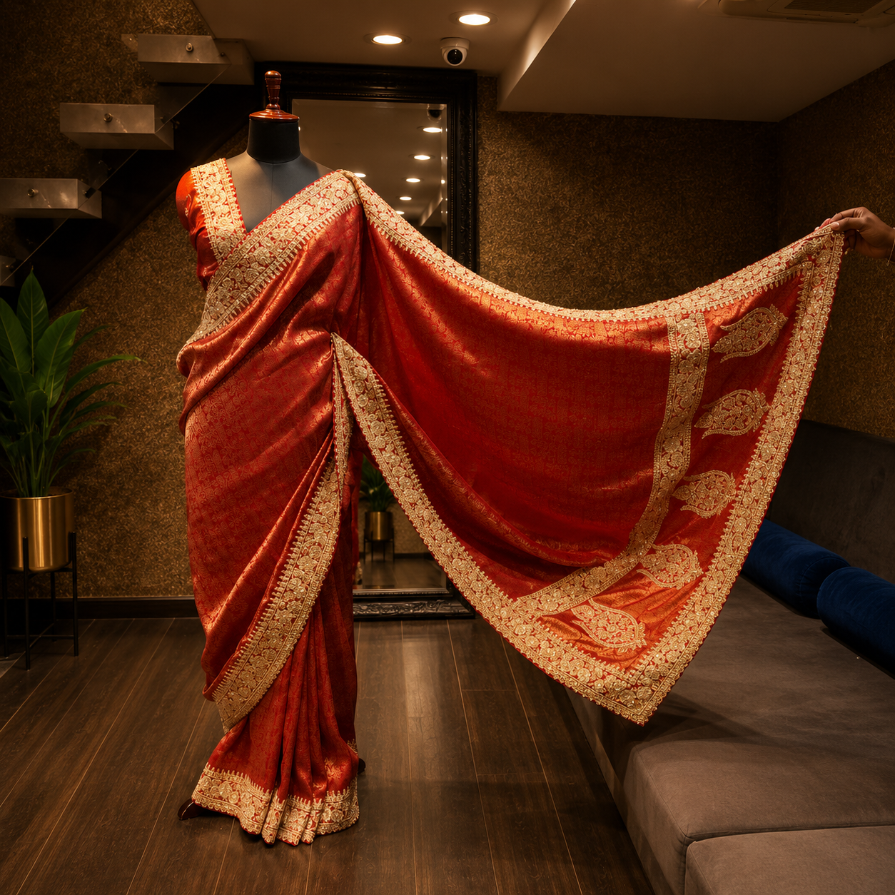 Royal Red Saree