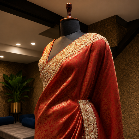 Royal Red Saree